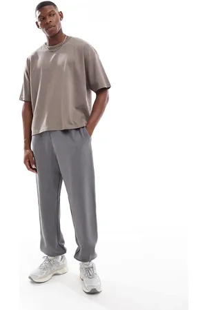 ASOS Co-ord oversized textured joggers in charcoal