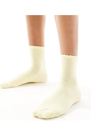 Pieces® Glitter sock in lemon
