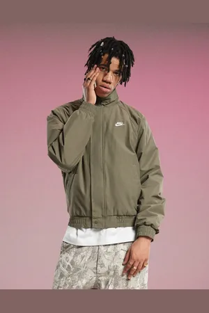 Nike Club jacket in olive