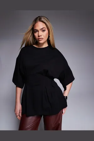 ASOS Corset pleat waist t-shirt in