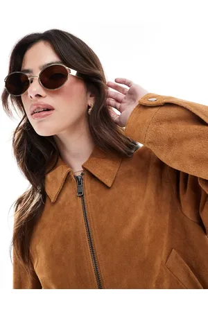 ASOS Metal cut away oval side detail sunglasses