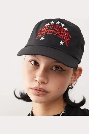 COLLUSION Cap with stars print and embroidery in