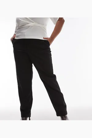 MANGO Curve suit slim trousers in