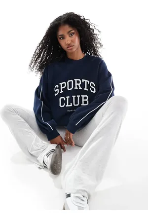 4th & Reckless Sports club embroidered logo oversized sweatshirt in