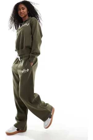 Ralph Lauren Co-ord wide leg joggers in dark