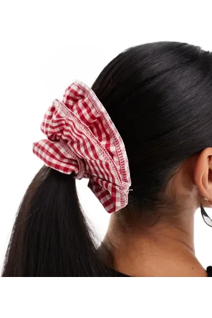 Easilocks X ASOS Exclusive Gingham oversized scrunchie