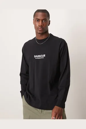 Barbour Long sleeve mapped print os t-shirt in