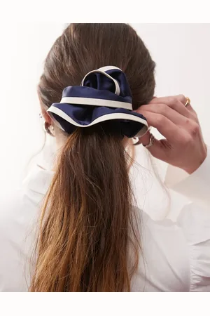 Reclaimed Satin scrunchie with contrast trim in