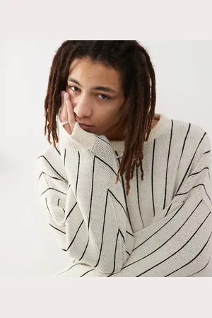 COLLUSION Knitted pinstripe jumper