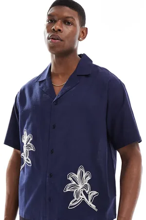 Aray Embroidered resort beach shirt in