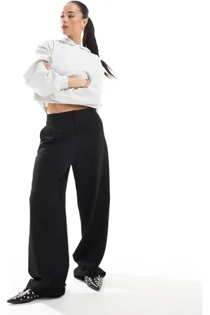 Pull&Bear Wide leg tailored trouser in