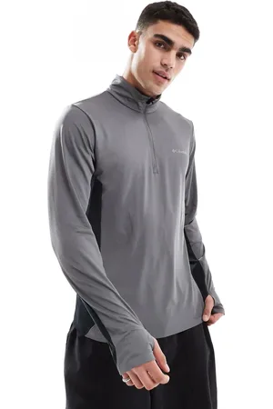 Columbia Three Pitch Half Zip fleece in and black