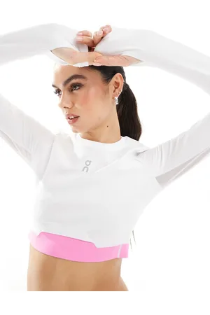 On Running ON Train long sleeve crop gym top in