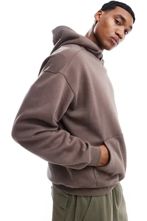 Cotton On Cotton On box fit hoodie in washed chocolate