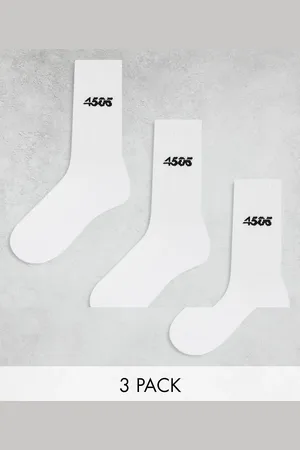 ASOS 4505 Icon 3 pack anti bacterial crew sport socks in