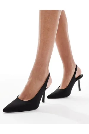 Stradivarius Slingback heeled shoe in