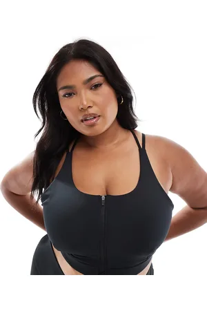 ASOS 4505 Curve Icon zip front high support sports bra in