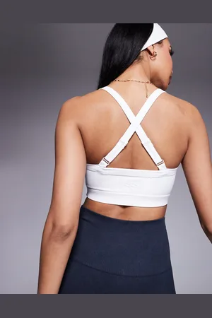 ASOS 4505 Icon medium support square neck sports bra with adjustable straps in