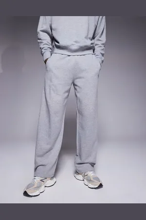 ASOS 4505 heavyweight wide leg cotton training jogger with quick dry finish in marl