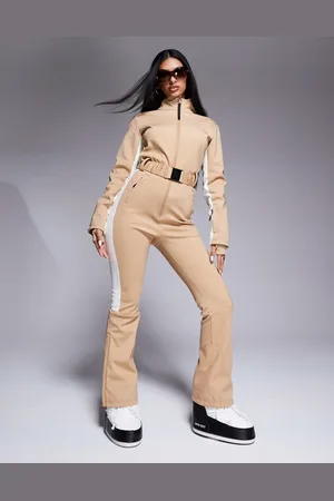ASOS 4505 Ski soft shell water repellent insulated ski suit in caramel