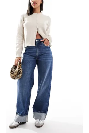 Cotton On Cotton On wide leg baggy loose cuff jean in pure