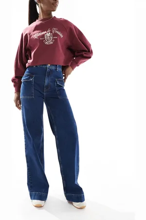 ASOS Wide leg jean with patch pockets