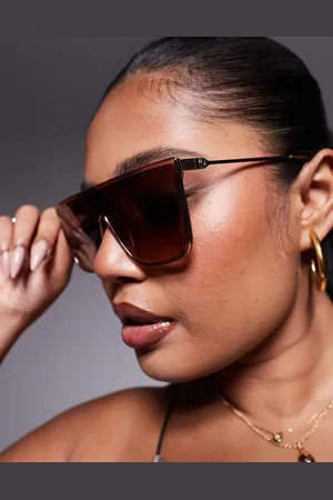 Quay Australia Quay nightfall remixed shield sunglasses in blush