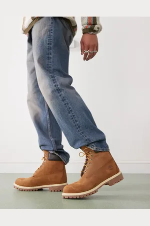 Timberland Premium 6 inch boots in dark wheat nubuck