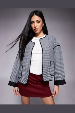 River Island Gingham house coat in