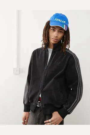 adidas Firebird denim track top in