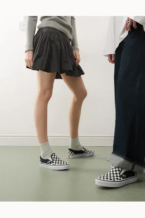 Vans Classic Slip-On colour theory checkerboard trainers in dark