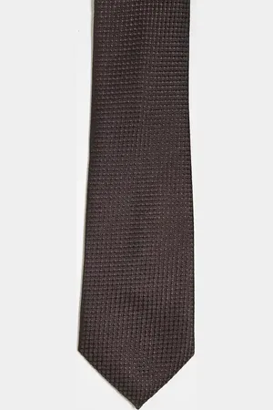 ASOS Textured tie in dark