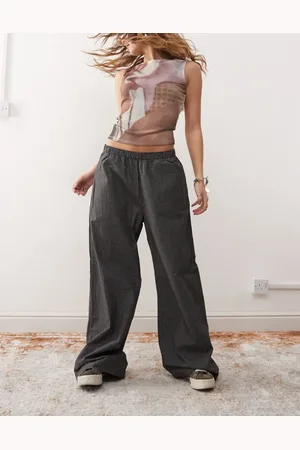 Weekday Tahnee relaxed fit trousers in check