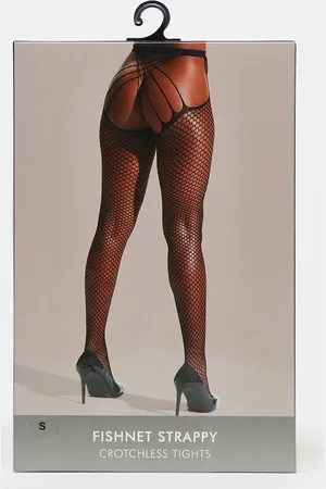 Ann Summers Crotchless fishnet tights in