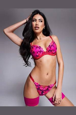 Ann Summers Everlasting Love padded plunge bra in bright
