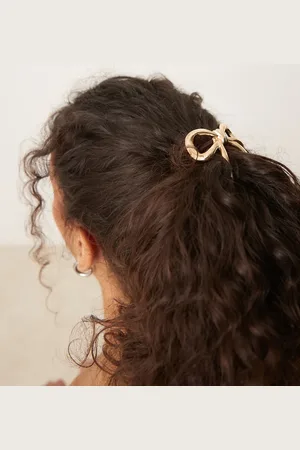 ASOS Hairband with metal bow detail in