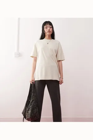 COLLUSION Oversized heavyweight t-shirt in ecru