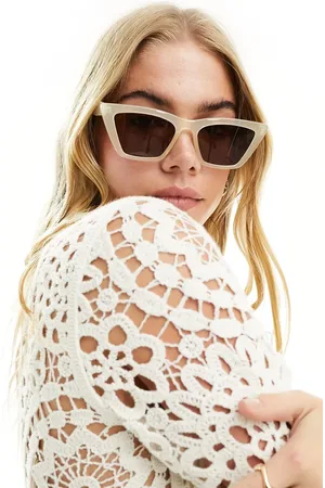 & OTHER STORIES & cat eye sunglasses in beige