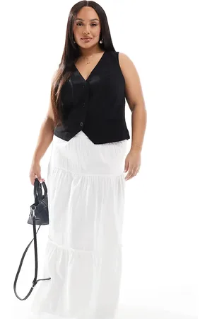 Esmée Exclusive tiered maxi beach skirt in
