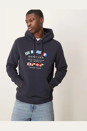 GANT USA flag logo hoodie in