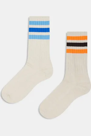 adidas Ribbed 2 pack crew socks in