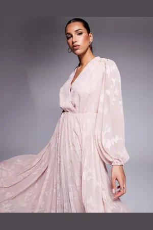 Forever New Belted textured maxi dress in