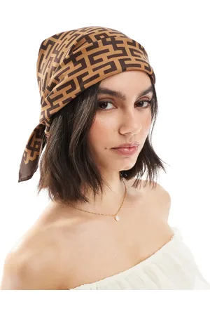 ASOS Medium headscarf in monogram print
