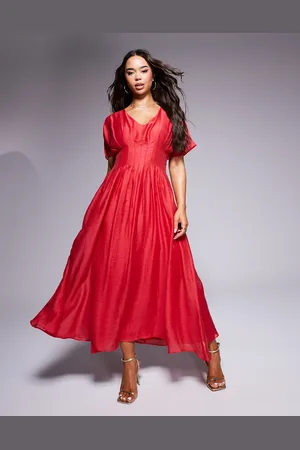 Forever New Puff sleeve maxi dress in
