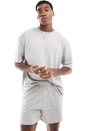 ASOS T-shirt and short lounge set in stripe