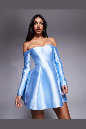 Forever New Structured mini dress in muted