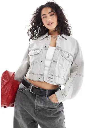 Bershka Denim jacket in washed