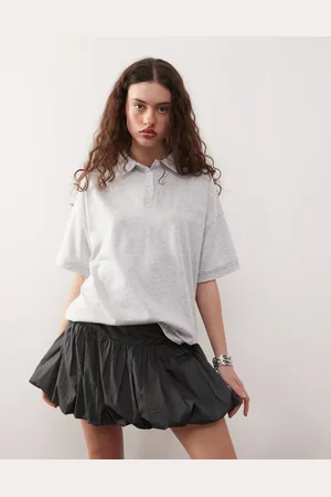 COLLUSION Oversized polo in marl