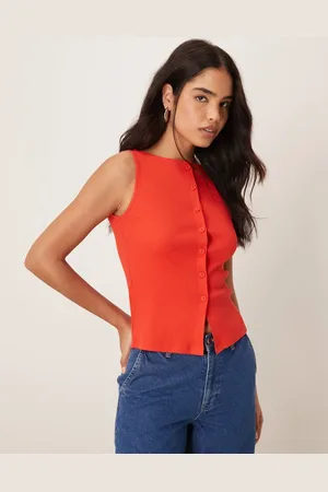 New Look Button through tank top in