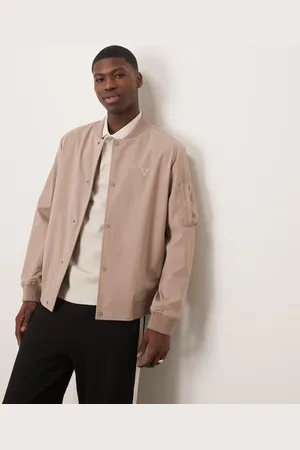 Lyle & Scott Softshell Bomber Jacket in taupe